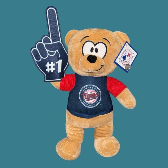 NWT Good Stuff MN Twins Bear MLB Baseball Plush Stuffed Animal 12” - Picture 3 of 4